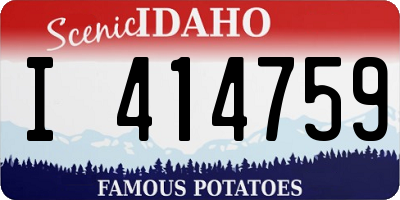 ID license plate I414759