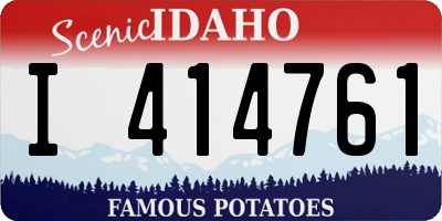 ID license plate I414761