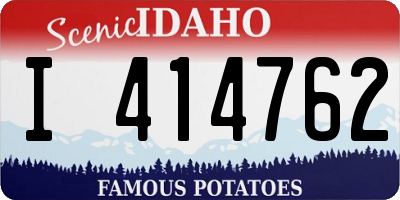 ID license plate I414762
