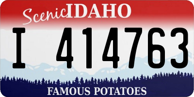 ID license plate I414763