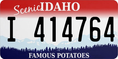 ID license plate I414764