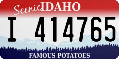 ID license plate I414765
