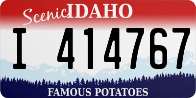 ID license plate I414767