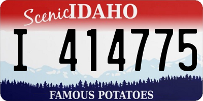 ID license plate I414775