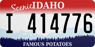 ID license plate I414776