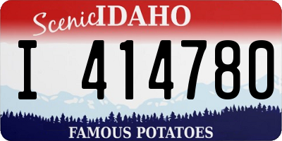 ID license plate I414780
