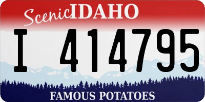 ID license plate I414795