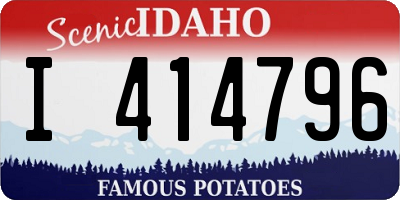 ID license plate I414796