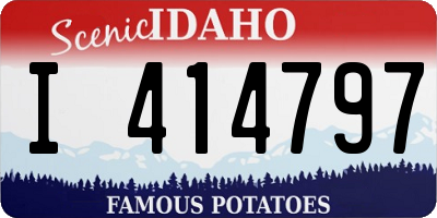 ID license plate I414797