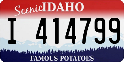 ID license plate I414799