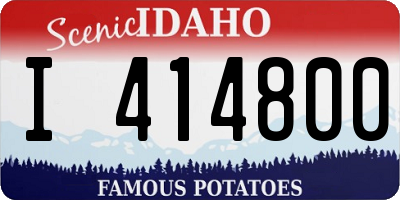 ID license plate I414800