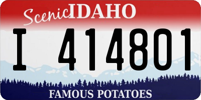 ID license plate I414801