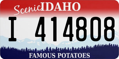 ID license plate I414808