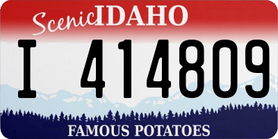 ID license plate I414809