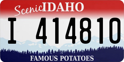 ID license plate I414810