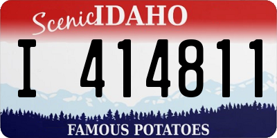 ID license plate I414811