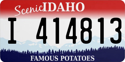 ID license plate I414813