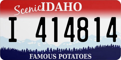 ID license plate I414814