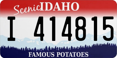 ID license plate I414815