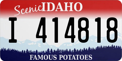 ID license plate I414818