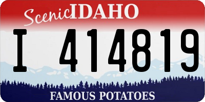 ID license plate I414819