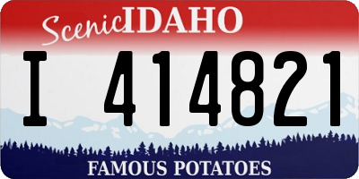 ID license plate I414821