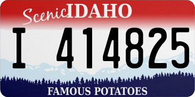 ID license plate I414825
