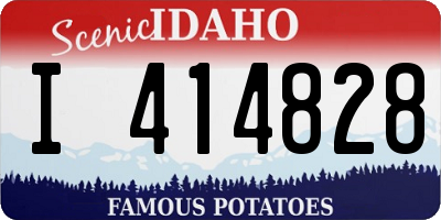 ID license plate I414828