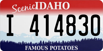 ID license plate I414830