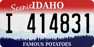 ID license plate I414831