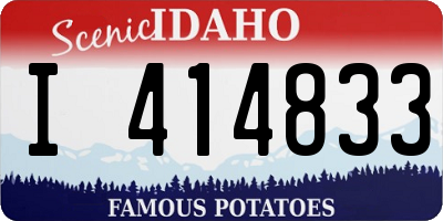 ID license plate I414833