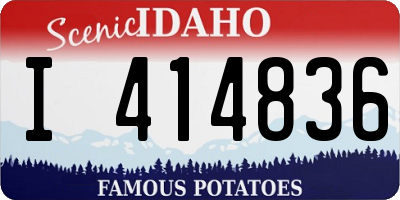 ID license plate I414836
