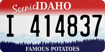 ID license plate I414837