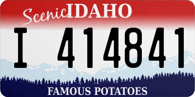 ID license plate I414841
