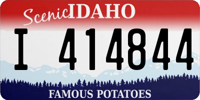 ID license plate I414844