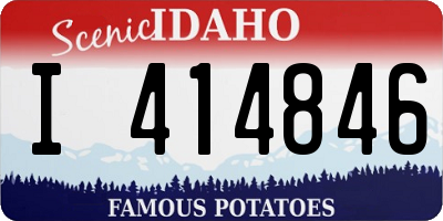 ID license plate I414846