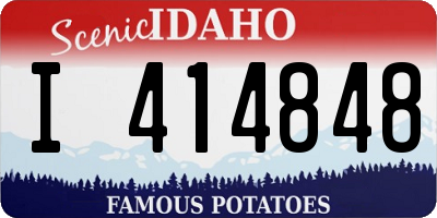 ID license plate I414848