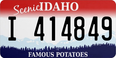 ID license plate I414849