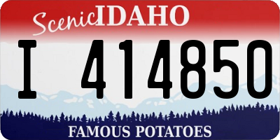 ID license plate I414850