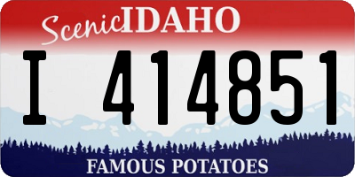 ID license plate I414851