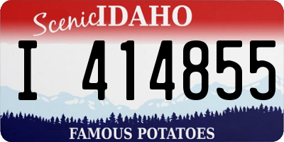 ID license plate I414855
