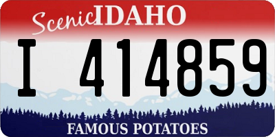 ID license plate I414859