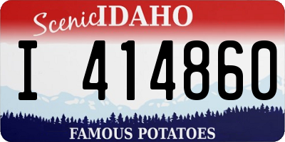 ID license plate I414860