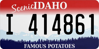 ID license plate I414861