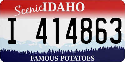 ID license plate I414863