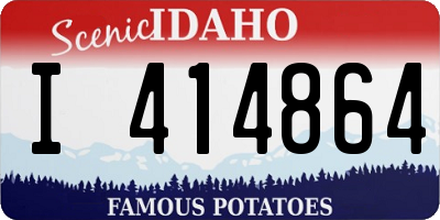 ID license plate I414864