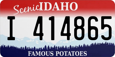 ID license plate I414865
