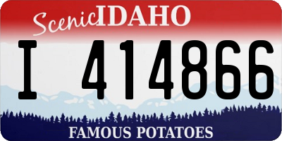 ID license plate I414866