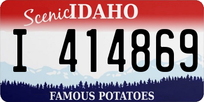 ID license plate I414869