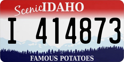 ID license plate I414873